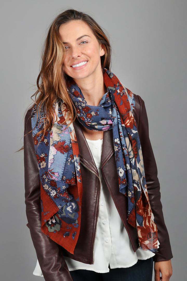 All Over Mixed Print Scarf