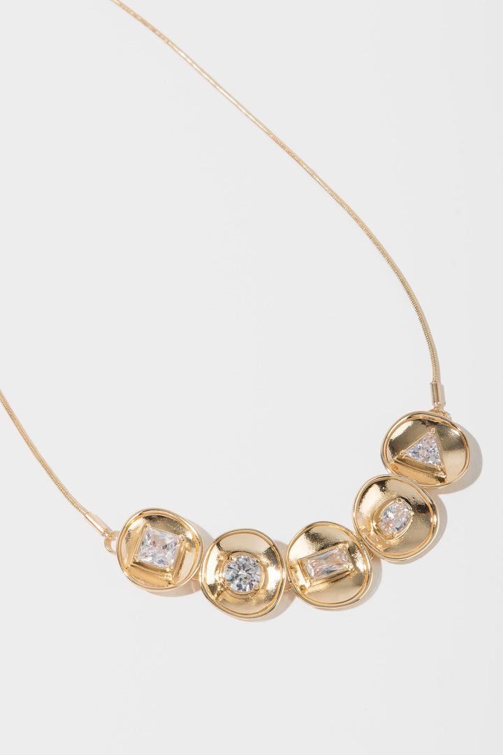 Divine Five Charm Statement Necklace
