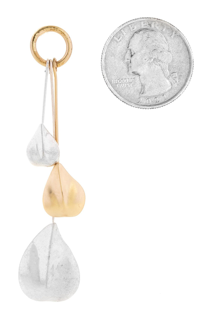 Triplicity Leaf Dangle Earrings