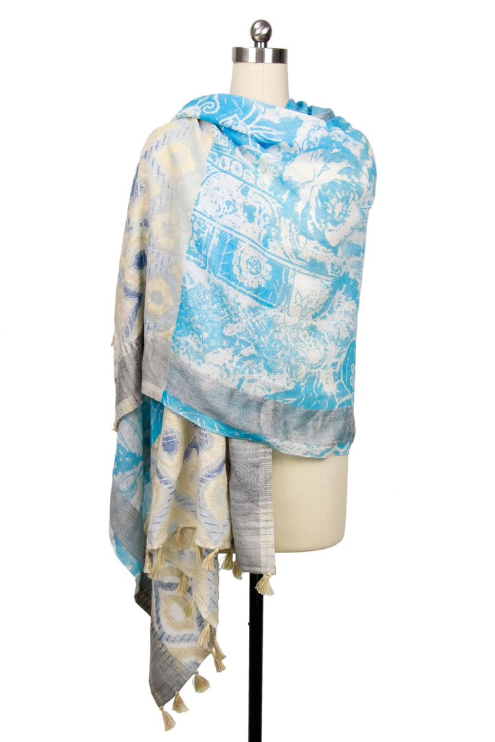 Misty Mixed Bordered Scarf