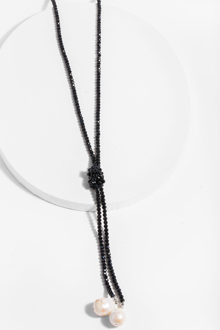 Baroque Knotted Pearl Necklace