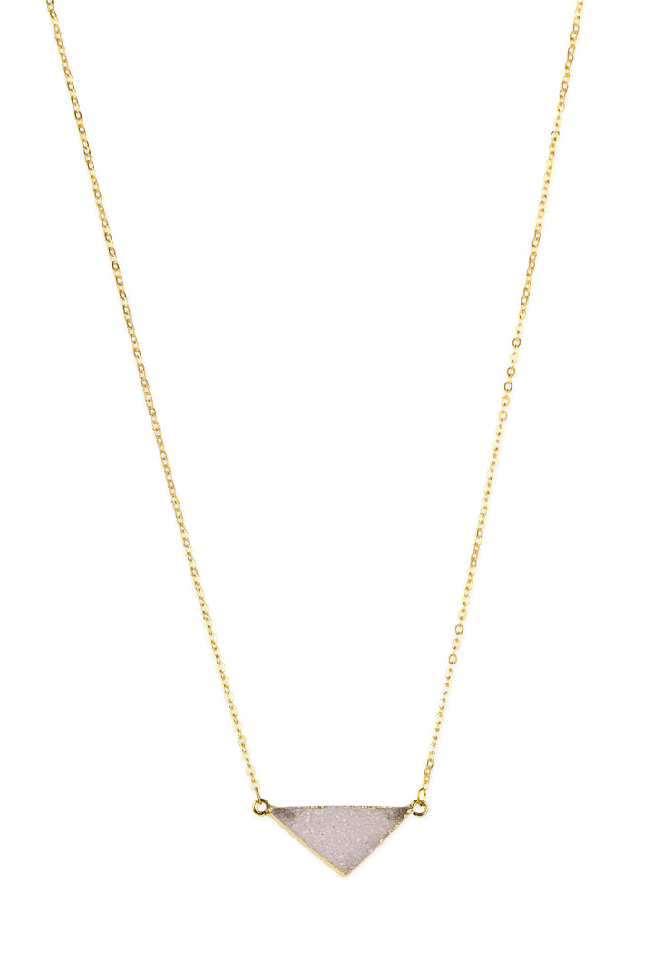 Triangle Druzy Necklace