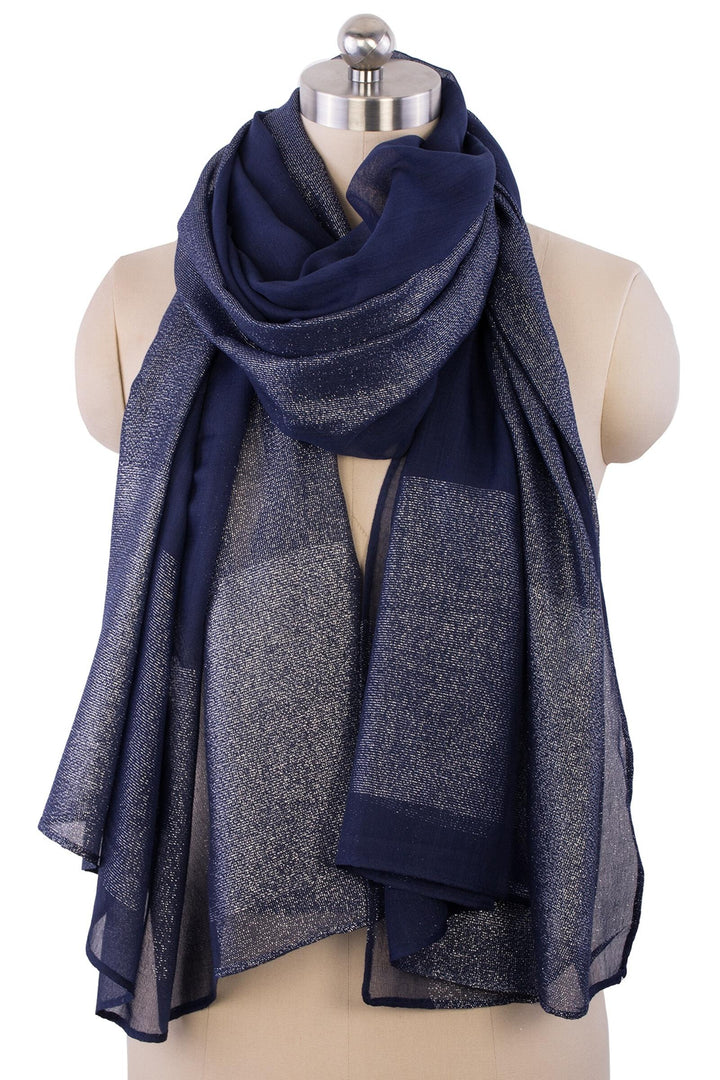 Everyday Shimmer Scarf Navy