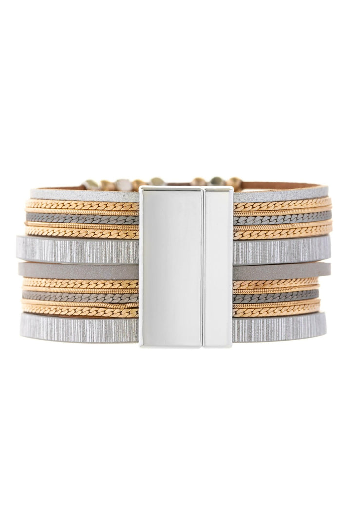 Metallic Beaded Bracelet