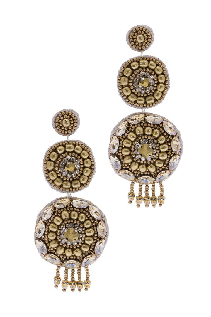 Handmade Dionysus Beaded Earrings