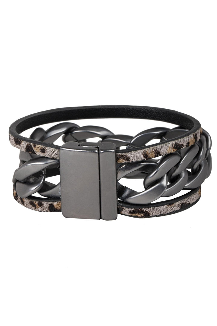 Strongest Link Leather Bracelet