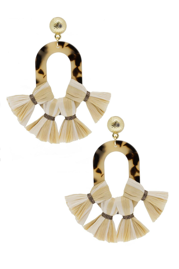 Montauk Raffia Tassel Earring