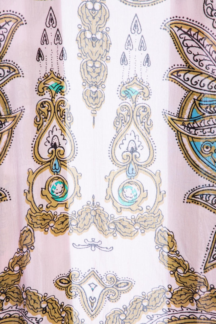Regal Medallion Printed Midi Duster Kimono