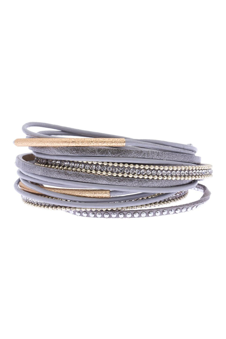 Flaunt Rhinestone Multi Strand Bracelet