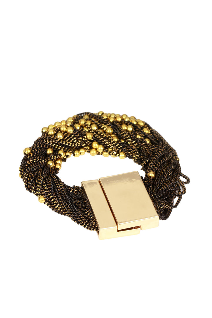 Beaded Chain Magnetic Clasp Bracelet