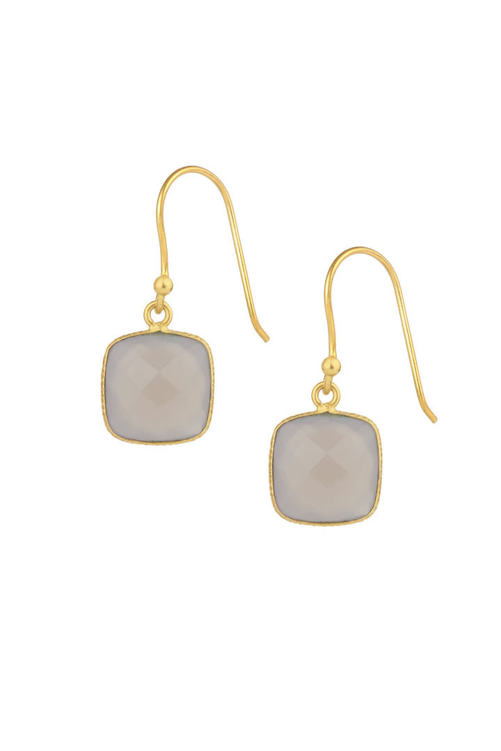 Cushion Gemstone Earring