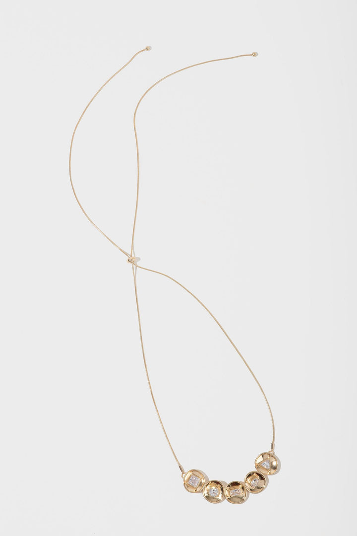 Divine Five Charm Statement Necklace