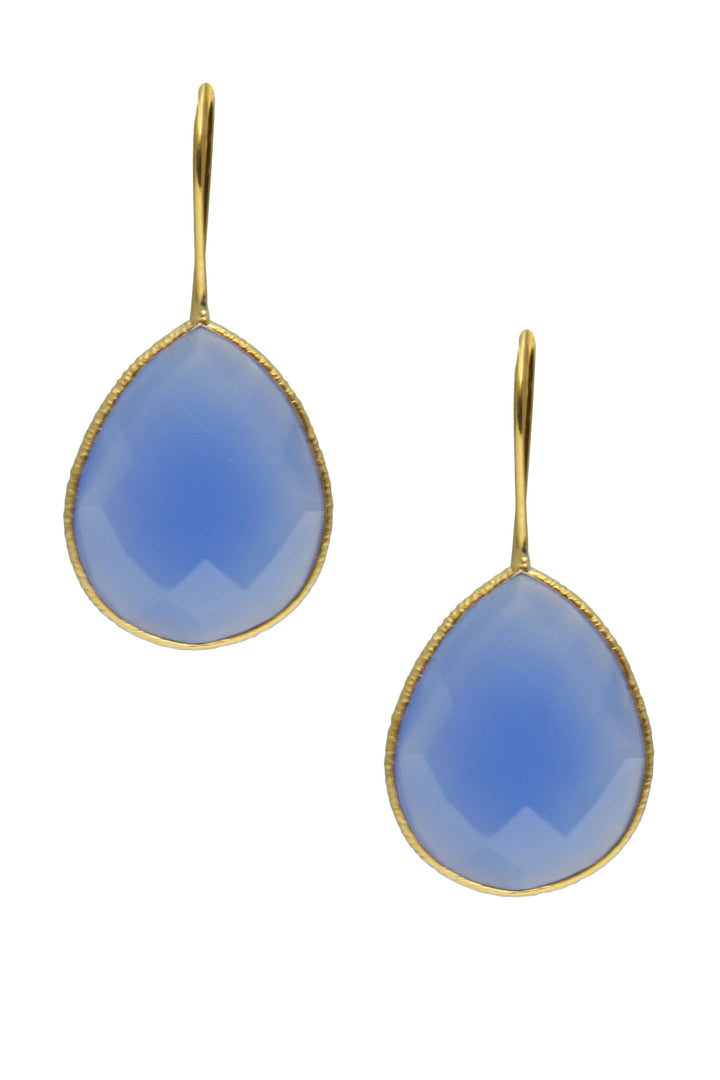 Single Drop Gemstone Earrings