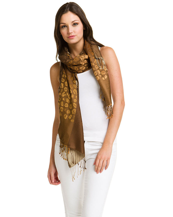 Multi Color Animal Silk Scarf