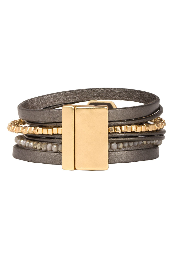 Hexa Leather Bracelet