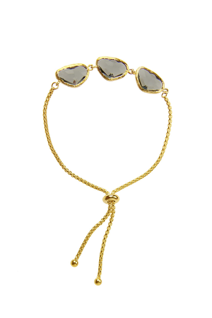 Triple Pendant Linked Bracelet