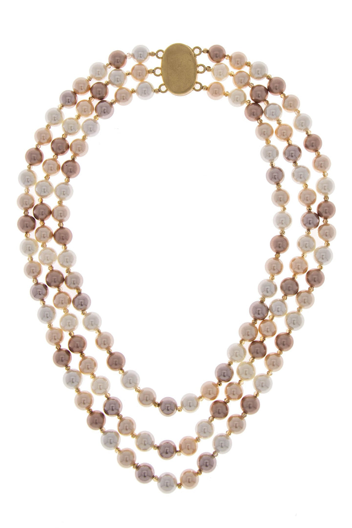 Three Layer Pearl Necklace