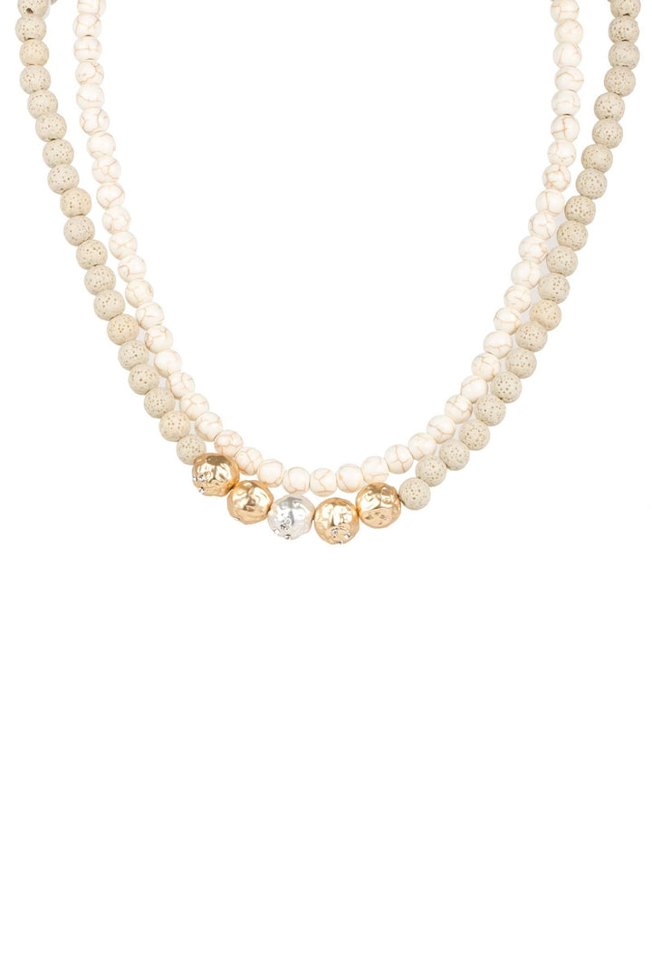 Dohara Beaded Layered Necklace