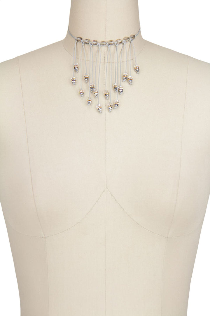 Zelda Beaded Bib Choker