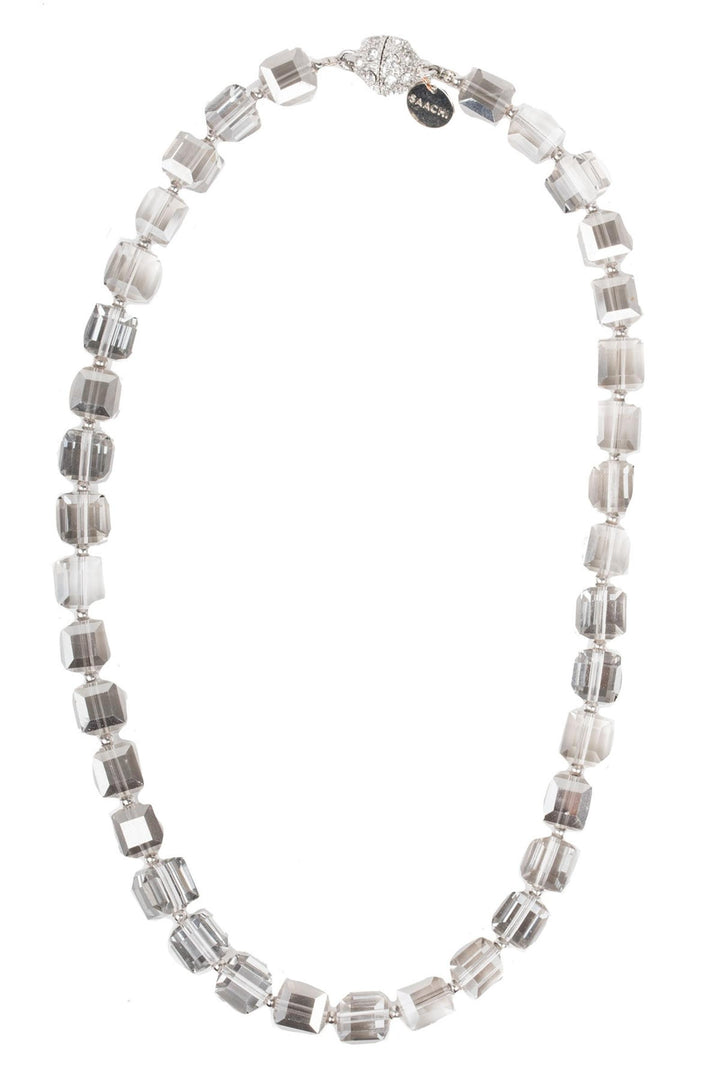 Classic Squared Faceted Bead Necklace
