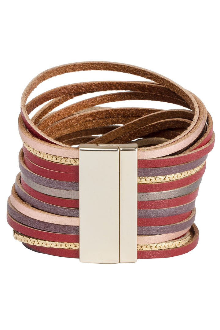 On the Line Leather Bracelet