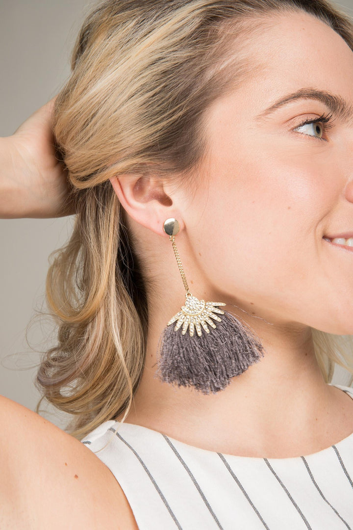 Star Boho Fringe Earring