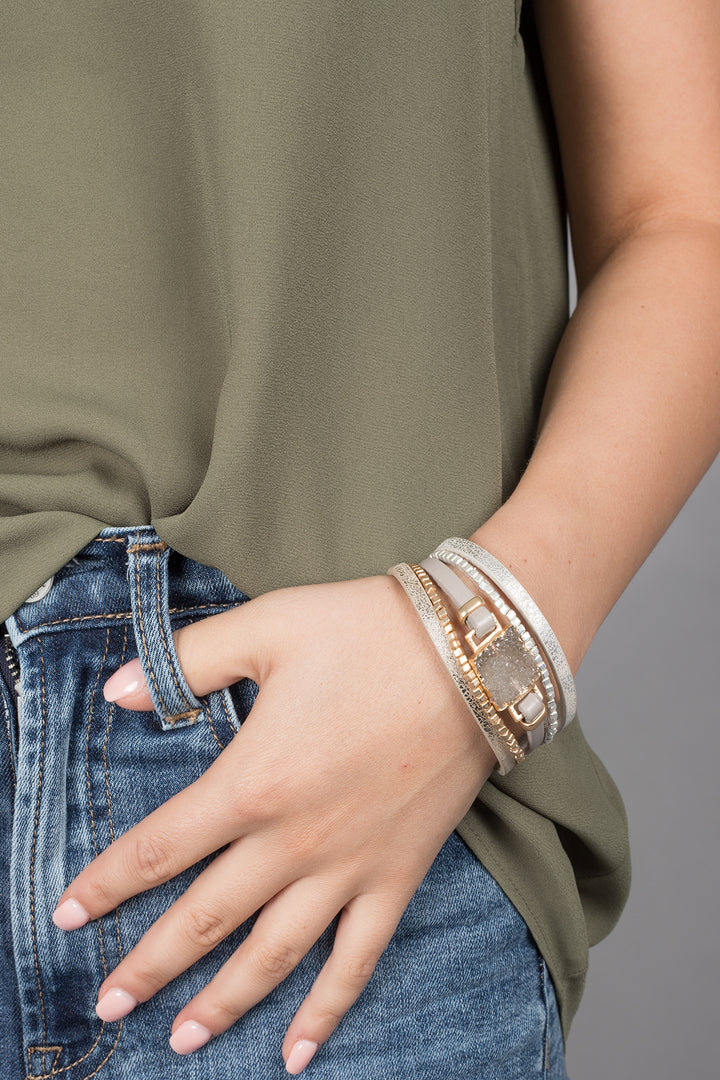 Galena Leather Bracelet