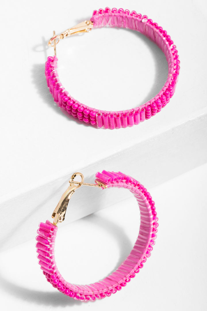 Hang Ten Hoop Earring