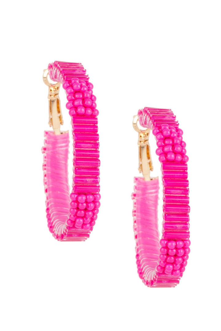 Hang Ten Hoop Earring