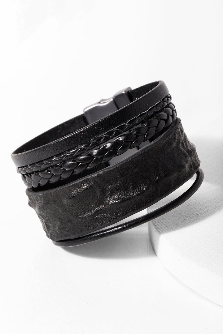 Shyama Braided Multi Strand Leather Bracelet