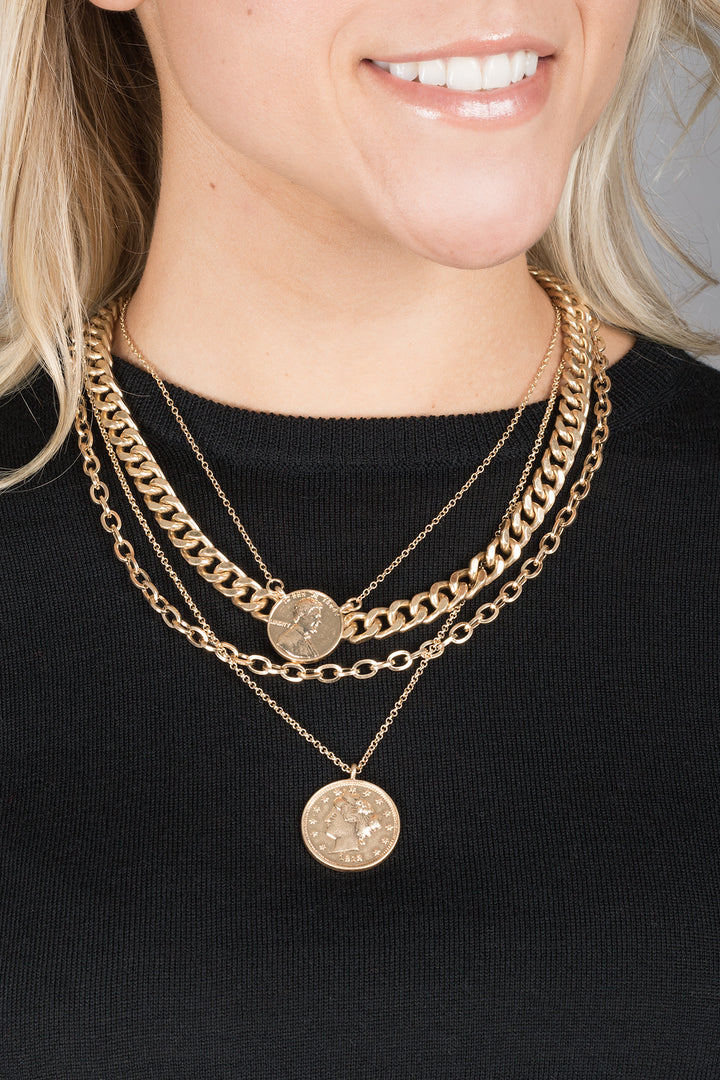 Sikka Layered Chain Necklace