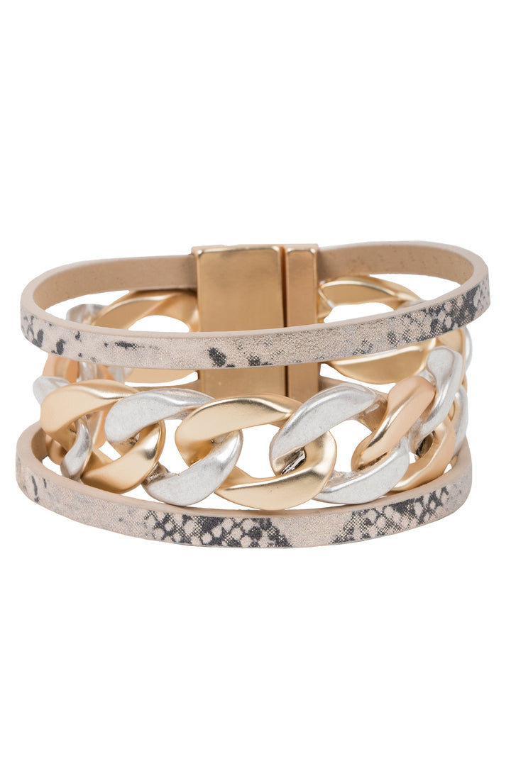 Strongest Link Leather Bracelet