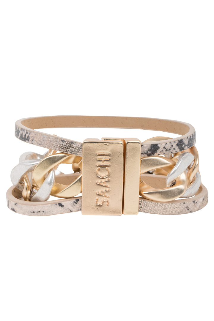 Strongest Link Leather Bracelet