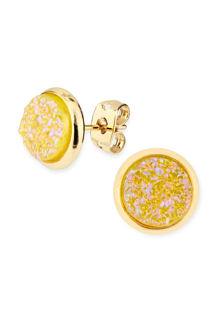 Tiny Druzy Stud Earring