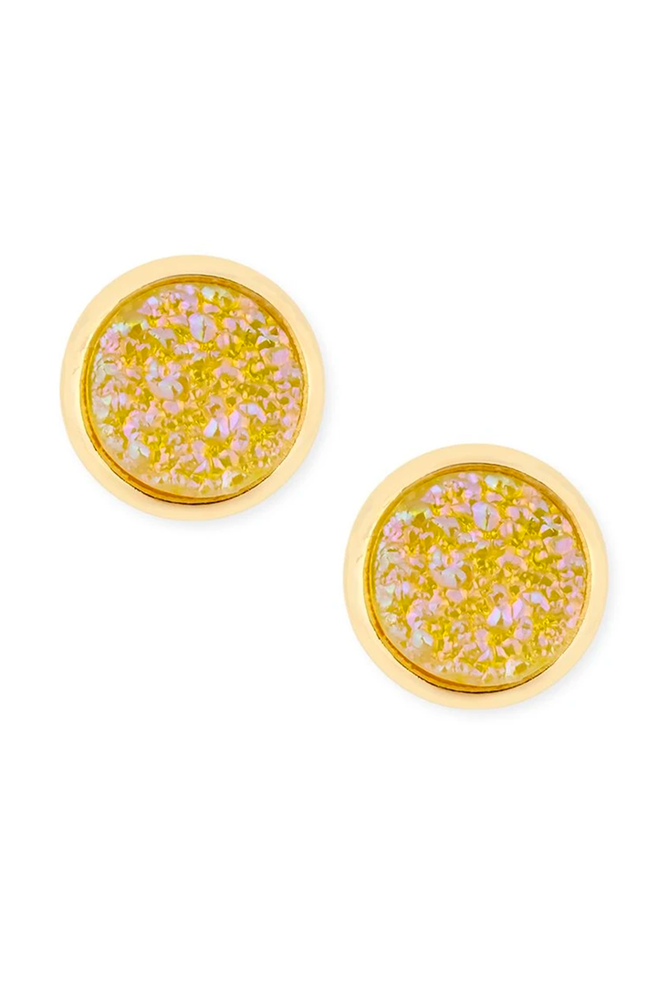 Tiny Druzy Stud Earring