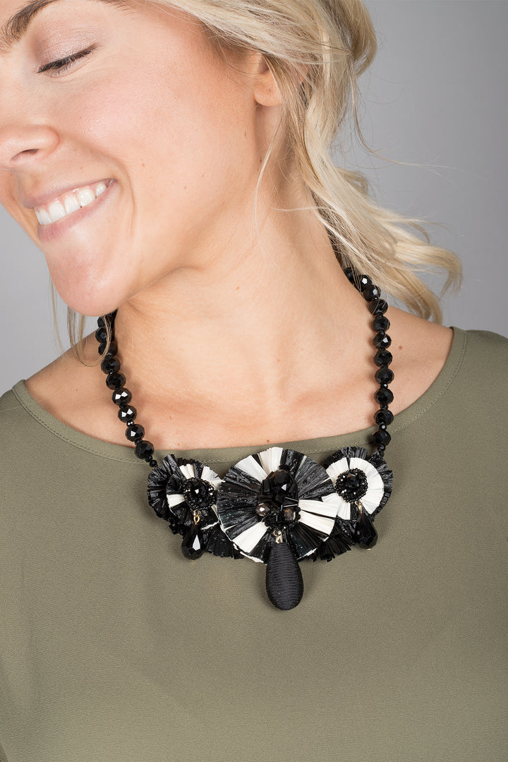 Utsav Beaded Raffia Necklace