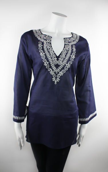 Embroidered Saachi Cotton Tunic