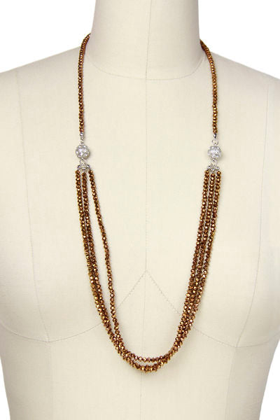 Simply Crystal Long Detachable Necklace