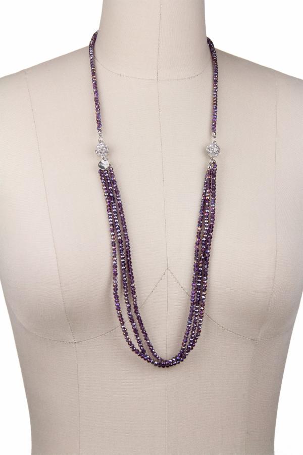 Simply Crystal Long Detachable Necklace