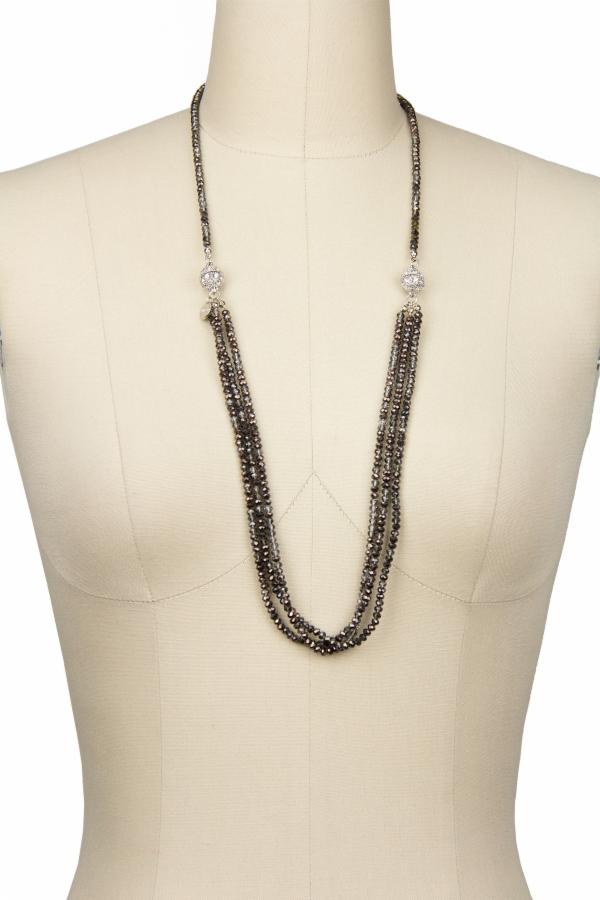 Simply Crystal Long Detachable Necklace