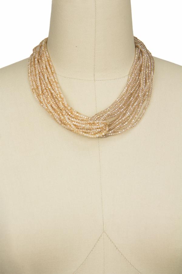 Two Tone Crystal Necklace