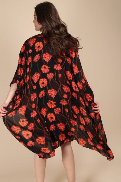 Poppy Field Casual Kimono