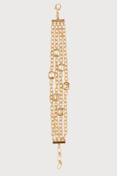 Multi Chain Crystal Bracelet