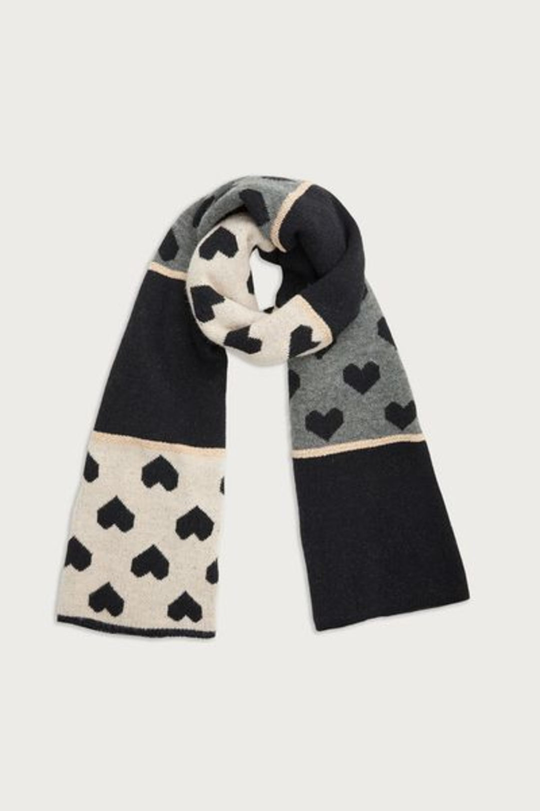 Heart Mixed Pattern Scarf