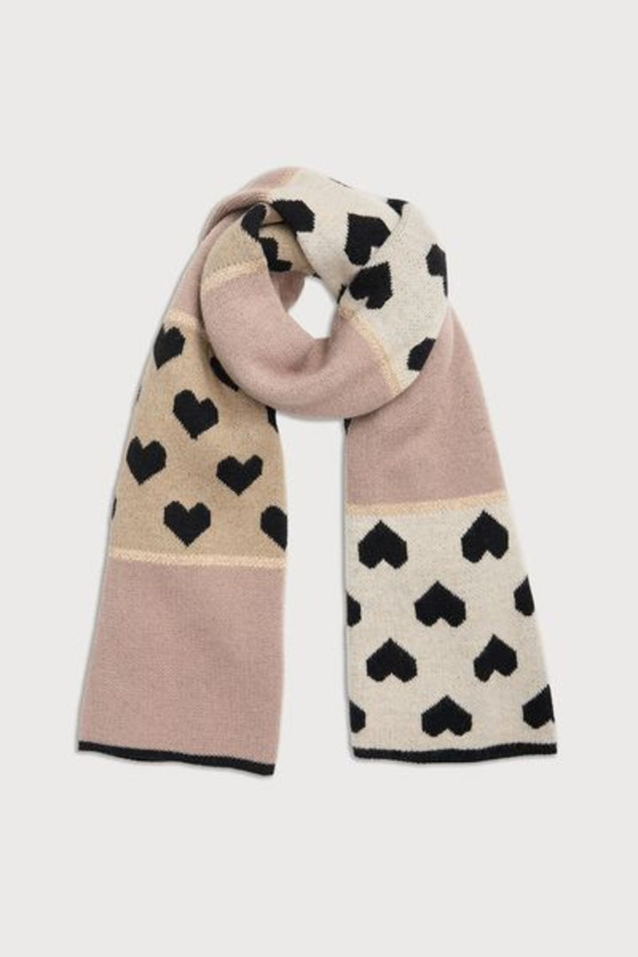 Heart Mixed Pattern Scarf