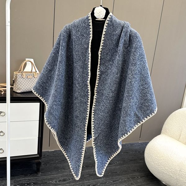 Knitted Triangle Shawl Wrap