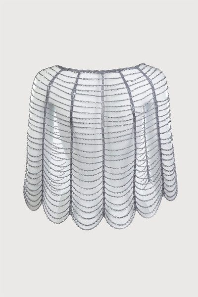 Festive Scallop Beaded Capelet