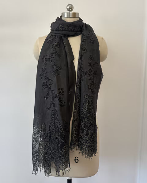 Luminous Lace Shimmer Scarf