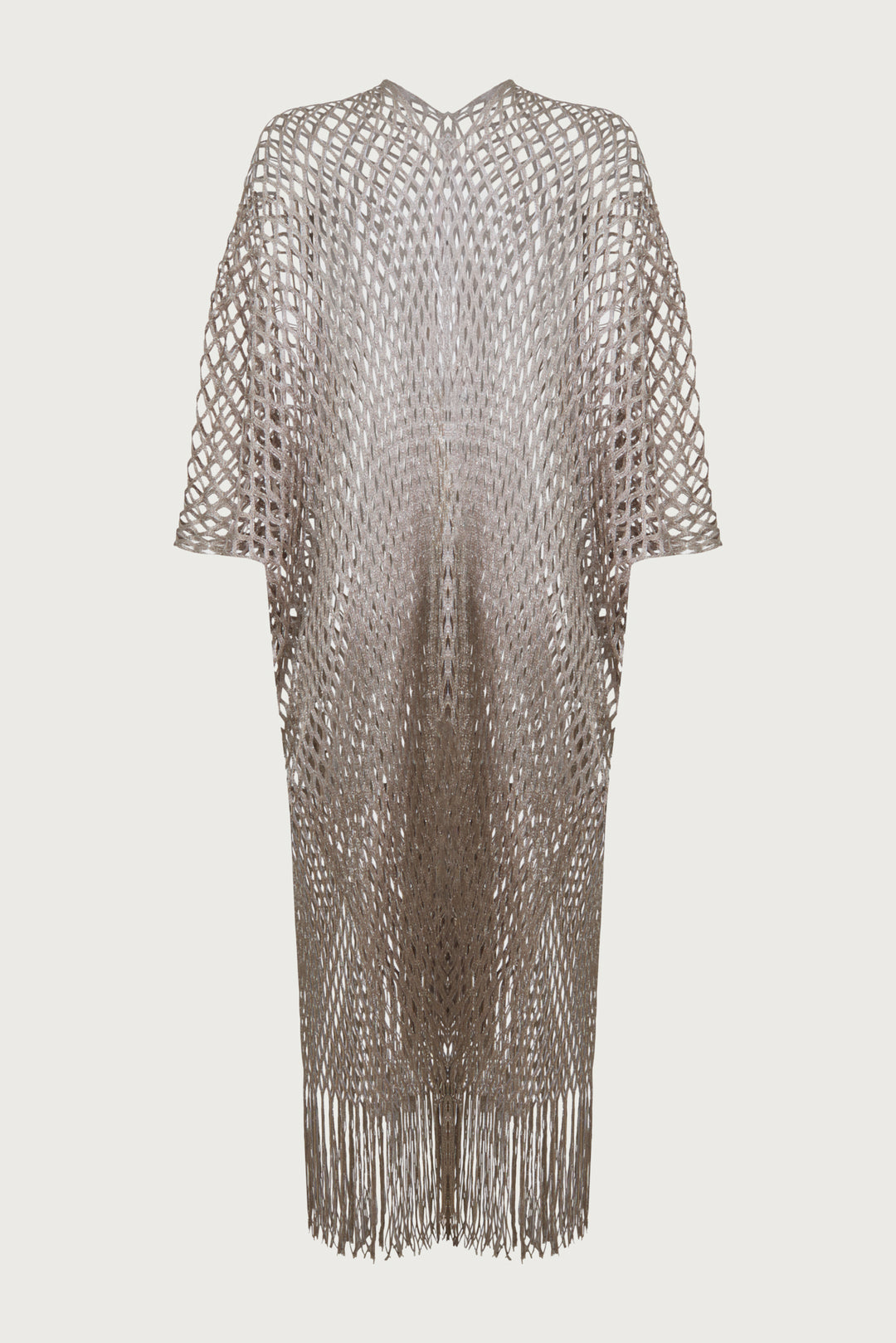 Metallic Fringe Kimono