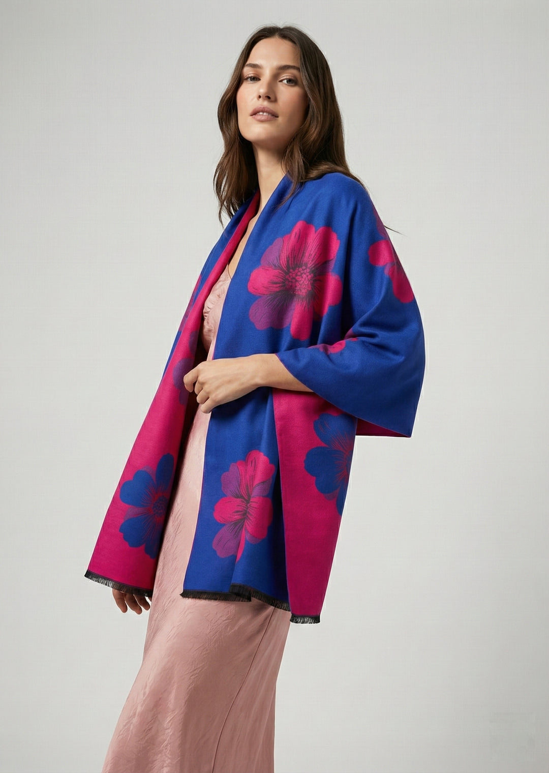 Fresh Floral Reversible Scarf